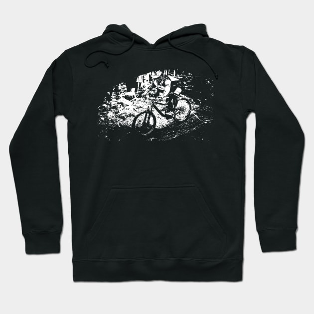 mtb downhill Hoodie by rickylabellevie